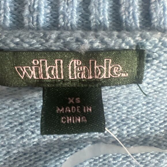 Wild Fable Slouchy Button-Front Cardigan- Sky Blue Women's XS NWT - Picture 9 of 9